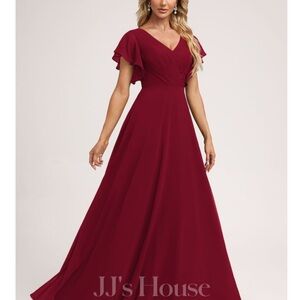 JJs House Burgundy Maxi Dress